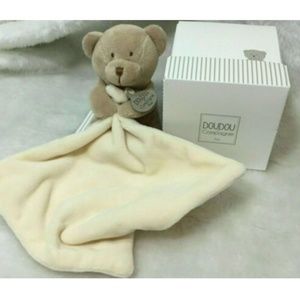 Doudou Et Compagnie Paris Bear White Brown